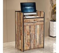 Scrivania moderna per reception, con cassetto chiudibile a chiave, ideale per hotel, boutique, cliniche e spa, facile da pulire