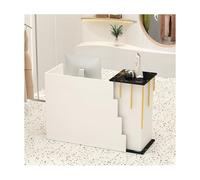 Scrivania moderna trapezoidale con bancone frontale, elegante tavolo per reception, 80 cm, per ufficio e atrio, design contemporaneo per spazi di lavoro professionali