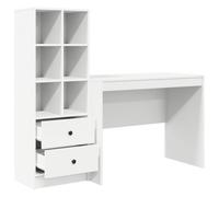 vidaXL Scrivania Bianco 145.5 x 50 x 127 cm 2 pz