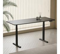 Scrivania Motorizzata Kimex 180 x 75 cm Nera Doppio Motore USB-C