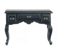 Scrivania Nera Da Ufficio Miniatura 1:12 Per Casa Delle Bambole Mobili