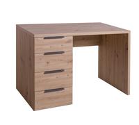 Scrivania PACIANO con 4 cassetti in laminato, LAP 110x75,4x59,6 cm
