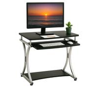 Scrivania per PC Compatta con Cassetto Estraibile, Nero Grafite