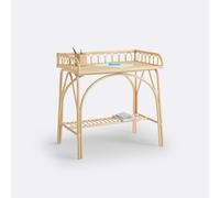 Scrivania per bambini in rattan, Albin Beige TU