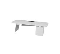 Scrivania per camera da letto tavolo da lavoro ufficio singolo boss white rock, guida in legno scrivania di grandi dimensioni creative, adatta per soggiorno, sala studio gaming (180 x 70 x 75 cm)