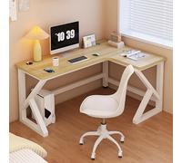 Scrivania per computer a forma di L con porte USB, tavolo da gioco angolare, postazione di lavoro salvaspazio per PC per casa e ufficio, design moderno per un'installazione efficiente della postazione