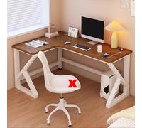 Scrivania per computer a forma di L, per casa e ufficio, moderna scrivania ad angolo, semplice postazione di lavoro per studio, 160 x 80 x 75 cm, ideale per produttività e risparmio di spazio