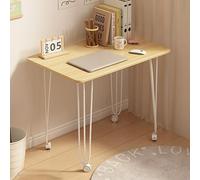 Scrivania Per Computer Bianca Per Piccoli Spazi, 80x60 Cm Standing Desk, Piccolo Tavolo Da Studio Per Studenti, Scrivanie Moderne Per Pc Portatili Per Casa, Ufficio, Scuola ( Color : /Natural , Size :