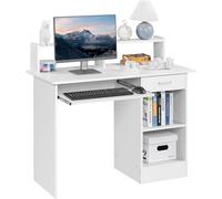 Scrivania per Computer Bianco Tavolo per PC Da Studio Con Cassetto Scrittoio Con