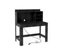 Scrivania per computer con libreria 108 x 60 x 125 cm con presa multipla integrata design moderno in