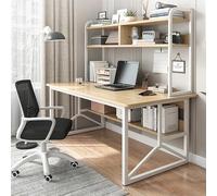 Scrivania per computer da gioco per casa e ufficio, con postazione di lavoro compatta con schedario per piccoli spazi, 80 x 50 x 150 cm, perfetta per casa, ufficio e configurazione di gioco