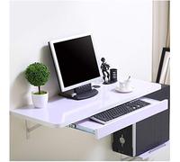 Scrivania per computer da parete in legno, per piccoli spazi, salvaspazio, per casa e ufficio, con design semplice in 5 colori (nero, 70 x 40 cm, 71 x 40 cm)