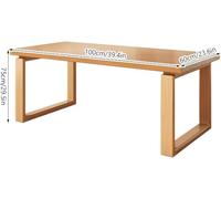 Scrivania per Computer in Legno massello di metà secolo, postazione di Lavoro per Scrittura e Gioco con Piano del Tavolo Spesso per Ufficio Domestico, mobili Eleganti e Resistenti per la PRO