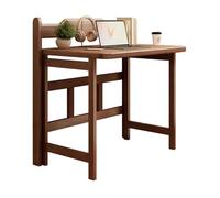 Scrivania per computer in legno massello, postazione di lavoro pieghevole moderna di metà secolo per piccoli spazi, tavolo da studio per casa e ufficio, 100 cm