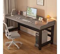 Scrivania per computer, moderna postazione di lavoro da ufficio e tavolo da scrittura, elegante struttura in metallo, per giocare a casa e studiare