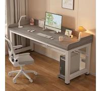 Scrivania per computer, moderna postazione di lavoro da ufficio e tavolo da scrittura, elegante struttura in metallo, per giocare a casa e studiare
