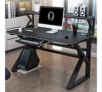 Scrivania per computer per casa e ufficio con libreria moderna e semplice scrivania per studio/postazione di lavoro con robusta struttura in metallo