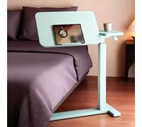 Scrivania per Computer Portatile Altezza Regolabili, Mobile Studio Porta PC con Ruote, Comoda per La Lettura, per Camera da Letto, Soggiorno(Green)