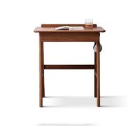 Scrivania per Computer Scrivania moderna e semplice, scrivania multifunzionale, for l'apprendimento, con cassetto for fori for cavi, asta sospesa, for ufficio Tavolo da Gioco(Walnut,0.8 meters)