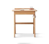 Scrivania per Computer Scrivania moderna e semplice, scrivania multifunzionale, for l'apprendimento, con cassetto for fori for cavi, asta sospesa, for ufficio Tavolo da Gioco(Natural,0.7 meters)