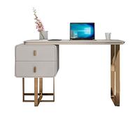 Scrivania per Computer, Tavolo da Studio da Lavoro, mobili da scrivania minimalisti con cassetto portaoggetti, scrivania per PC in Legno per la casa, scrivania per studiare, Base in Acciaio inossida