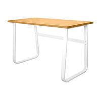 Scrivania Con Piano In Legno E Struttura In Acciaio 120x60x75cm Bianco