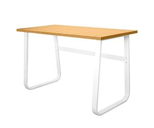 Scrivania per Computer, Tavolo per PC, Scrittorio per Studio con Ripiano in Legno, Tavolo in Stile Industriale Realizzato in Legno e Metallo,120x60x75cm