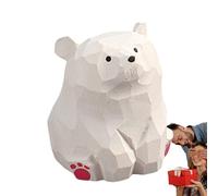 Scrivania per orso in legno - Mini Orso, Desktop per intaglio in legno Mini Bär | Decorazione da tavolo libera per gli interni, per tavolo da computer, scaffale ormitorio, dormitorio