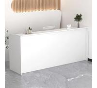 Scrivania per reception a forma di L con cassetti chiudibili, moderna scrivania per ufficio, clinica, design compatto salvaspazio, elegante bancone grigio per reception