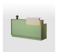 Scrivania per reception con bancone frontale, tavolo da banco per checkout al dettaglio, scrivania moderna con cassetti chiudibili a chiave, per saloni di bellezza e ufficio