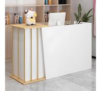 Scrivania per reception con cassetti chiudibili a chiave, scrivania per computer da ufficio, 100 x 40 x 90 cm, mobili moderni per reception per uno spazio di lavoro efficiente, elegante e sicuro