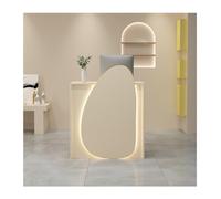 Scrivania per reception con cassetti, elegante bancone per saloni di bellezza e negozi al dettaglio, design contemporaneo, larghezza 60 cm, ideale per aree di ricevimento