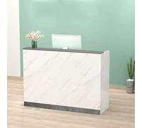 Scrivania per reception con cassetti, versatile contatore di cassa per saloni di bellezza, negozi di abbigliamento e piccole imprese, mobili da reception eleganti e funzionali
