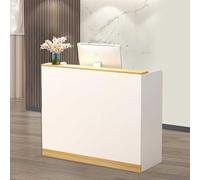Scrivania per reception con cassetti, versatile contatore registratore di cassa per saloni di bellezza, negozi di abbigliamento e piccole imprese, mobili eleganti per ricevimenti