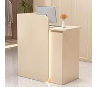 Scrivania per reception con cassetto bloccabile, banco pagamenti al dettaglio, scrivania per computer per supermercati, minimarket, hotel, bar e negozi.