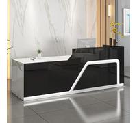 Scrivania per reception con cassetto bloccabile e ripiano per tastiera, sicuro ed ergonomico, per ufficio o negozio al dettaglio