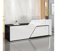 Scrivania per reception con cassetto bloccabile e ripiano per tastiera, sicuro ed ergonomico, per ufficio o negozio al dettaglio