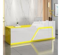 Scrivania per reception con cassetto bloccabile e ripiano per tastiera, sicuro ed ergonomico, per ufficio o negozio al dettaglio