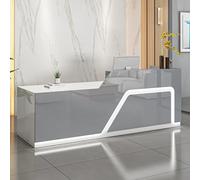 Scrivania per reception con cassetto bloccabile e ripiano per tastiera, sicuro ed ergonomico, per ufficio o negozio al dettaglio