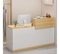 Scrivania per reception con cassetto e passacavo per ingressi, saloni e banchi vendita al dettaglio