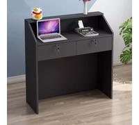 Scrivania per reception con cassetto, multifunzione, per saloni di bellezza, negozi al dettaglio e minimarket, mobili eleganti e sicuri per il servizio clienti