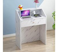 Scrivania per reception con cassetto, multifunzione, per saloni di bellezza, negozi di abbigliamento e convenienza, soluzione sicura per la gestione dei contanti