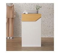 Scrivania per ricevimenti con cassetto chiudibile a chiave, tavolo negoziale bianco 60 x 42 x 95 cm Mobili da ricevimento moderno per uso commerciale elegante bancone ufficio con contenitore.