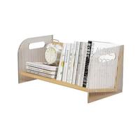 Scrivania piccola libreria libreria, libreria, libri da utilizzare per gli studenti per libri sul tavolo (colore legno+venature verticali, L)