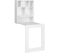 SCRIVANIA PIEGH. DA APPENDERE LIBRERIA UFFICIO CASA BIANCO OPACO 145X90X60CM TIL