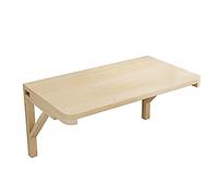 Scrivania pieghevole a parete per computer portatile, doppio supporto, in legno massello, tavolo da parete pieghevole portatile, per cucina, sala da pranzo, camera da letto, dimensioni 100 x 40 cm