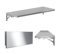 Scrivania pieghevole a parete per computer portatile in acciaio inossidabile 304 tavolo galleggiante salvaspazio tavolo da pranzo compatto 130 x 40 cm piccola scrivania galleggiante