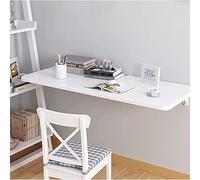 Scrivania pieghevole a parete, tavolo galleggiante bianco con ripiano portaoggetti, compatto, 90 x 30 cm, tavolo da pranzo pieghevole per soluzioni salvaspazio per casa e ufficio