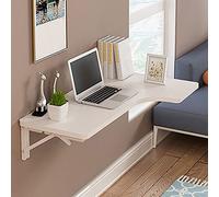 Scrivania pieghevole angolare a forma di L per casa e ufficio, tavolo salvaspazio bianco, design moderno, perfetto per piccoli spazi e aumento della produttività