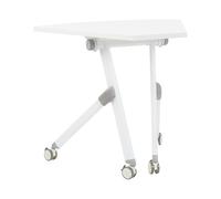 Scrivania pieghevole con rotelle bianco 90 x 64 cm BENDI